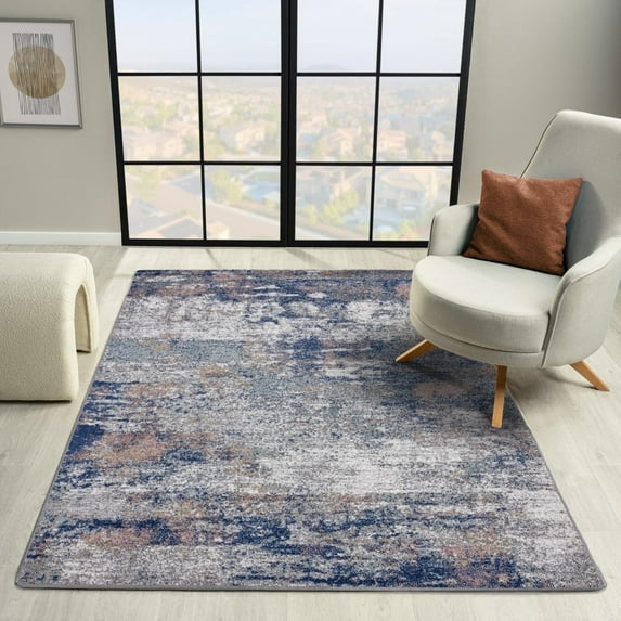 Luxe Weavers Modern Abstract Multi 5x7 Area Rug Artistic Machine-Made Carpet
