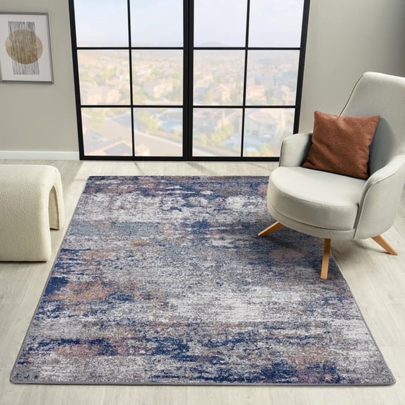 Luxe Weavers Modern Abstract Multi 5x7 Area Rug Artistic Machine-Made Carpet