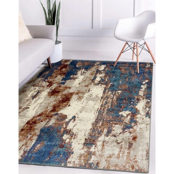 Luxe Weavers Modern Abstract Passion 9x12 Area Rug, Stain Resistant Carpet