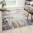 thumbnail image 1 of Luxe Weavers Modern Abstract Premium Fringe Blue 8x10 Area Rug, 1 of 8