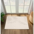 thumbnail image 1 of Luxe Weavers Modern Abstract Swirl Cream 2x3 Hallway Area Rug, 1 of 7