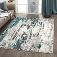 thumbnail image 1 of Luxe Weavers Modern Abstract Turquoise 8x10 Area Rug, Stain Resistant Contemporary Carpet, 1 of 10