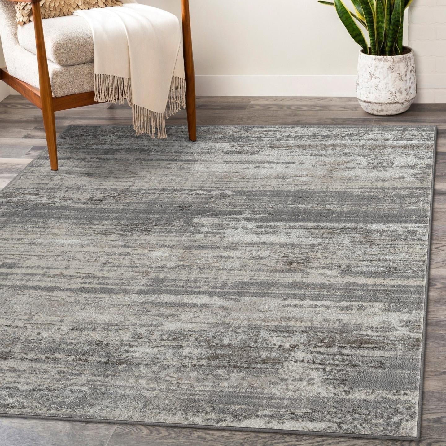 Luxe Weavers Modern Abstract Vizon 9x12 Modern Area Rug, Stain ...