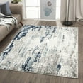 thumbnail image 1 of Luxe Weavers Modern Abstract White Blue 2x7 Area Rug, Stain Resistant Contemporary Carpet, 1 of 10