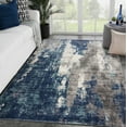 thumbnail image 1 of Luxe Weavers Modern Area Rug Abstract Pattern - Dark Blue, Light Blue / 8 x 10, 1 of 8