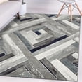 thumbnail image 1 of Luxe Weavers Modern Farmhouse Geometric Gray 5x7 Area Rug, Rustic Wood Carpet, 1 of 8