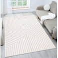 thumbnail image 1 of Luxe Weavers Modern Geometric Cream 8x10 Area Rug Neutral Carpet, 1 of 9
