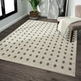 thumbnail image 1 of Luxe Weavers Modern Geometric Dots Cream 5x7 Area Rug, Non-Fade Carpet, 1 of 10