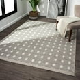 thumbnail image 1 of Luxe Weavers Modern Geometric Dots Taupe 4x6 Area Rug, Non-Fade Carpet, 1 of 10
