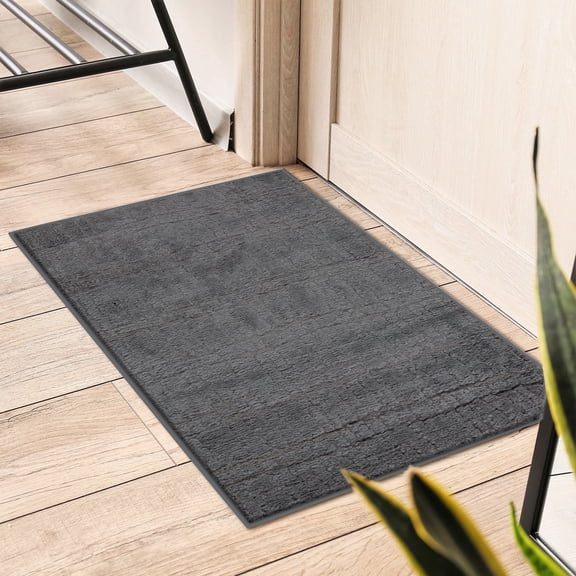 Luxe Weavers Modern Geometric Lines Charcoal 2x3 Area Rug