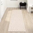 thumbnail image 1 of Luxe Weavers Modern Geometric Shapes Cream 2x8 Indoor Area Rug, 1 of 8