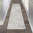 thumbnail image 1 of Luxe Weavers Modern Geometric Shapes Mushroom 2x7 Runner Rug, 1 of 9