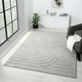 thumbnail image 1 of Luxe Weavers Modern Geometric Silver 6x9 Area Rug for Living Room, 1 of 11