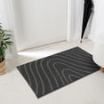 thumbnail image 1 of Luxe Weavers Modern Geometric Wave Anthracite 2x3 Area Rug, Stain Resistant Carpet, 1 of 9