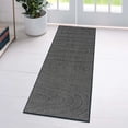 thumbnail image 1 of Luxe Weavers Modern Geometric Wave Anthracite 2x8 Hallway Runner, Stain Resistant Carpet, 1 of 9
