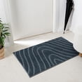 thumbnail image 1 of Luxe Weavers Modern Geometric Wave Blue 2x3 Area Rug, Stain Resistant Carpet, 1 of 9