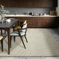 thumbnail image 1 of Luxe Weavers Modern Geometric Wave Cream 6x9 Area Rug, Stain Resistant Carpet, 1 of 9