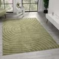thumbnail image 1 of Luxe Weavers Modern Geometric Wave Green 9x12 Area Rug, Stain Resistant Carpet, 1 of 9