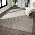 thumbnail image 1 of Luxe Weavers Modern Geometric Wave Taupe 9x12 Area Rug, Stain Resistant Carpet, 1 of 9