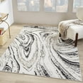 thumbnail image 1 of Luxe Weavers Modern Marble High Low Gray 5x7 Indoor Area Rug Abstract Living Room Carpet, 1 of 11