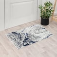 thumbnail image 1 of Luxe Weavers Modern Marble Swirl Blue 2x3 Area Rug for Hallway, Metallic Abstract Carpet, 1 of 7