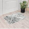 thumbnail image 1 of Luxe Weavers Modern Marble Swirl Gray 2x3 Area Rug for Hallway, Metallic Abstract Carpet, 1 of 7