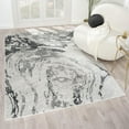 thumbnail image 1 of Luxe Weavers Modern Marble Swirl Gray 6x9 Area Rug for Bedroom, Metallic Abstract Carpet, 1 of 8