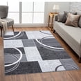 thumbnail image 1 of Luxe Weavers Modern Scandinavian Geometric Abstract Gray 8x10 Area Rug, 1 of 8