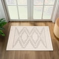 thumbnail image 1 of Luxe Weavers Moroccan Diamond Cream 2x3 Farmhouse Hallway Area Rug, 1 of 7
