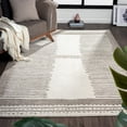 thumbnail image 1 of Luxe Weavers Moroccan Geometric Brown 5x7 Area Rug, Abstract Stripe Carpet, 1 of 9