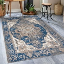 Luxe Weavers Moroccan Ivory 8x10 Floral Area Rug, Bohemian Living Room Rug