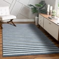 thumbnail image 1 of Luxe Weavers Moroccan Lines Area Rug Blue 6x9, Easy Clean Modern Home Décor Rug, 1 of 9