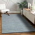 thumbnail image 1 of Luxe Weavers Moroccan Lines Area Rug Blue 9x12, Easy Clean Modern Home Décor Rug, 1 of 9