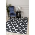 thumbnail image 1 of Luxe Weavers Moroccan Trellis Area Rug 8x10 Charcoal, Stain Resistant Carpet, 1 of 6