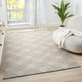 thumbnail image 1 of Luxe Weavers Moroccan Trellis Beige 5x7 Washable Area Rug, Anti-Slip Geometric Carpet, 1 of 9