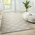 thumbnail image 1 of Luxe Weavers Moroccan Trellis Beige 8x10 Washable Area Rug, Anti-Slip Geometric Carpet, 1 of 9