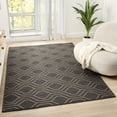thumbnail image 1 of Luxe Weavers Moroccan Trellis Black 6x9 Washable Area Rug, Anti-Slip Geometric Carpet, 1 of 9