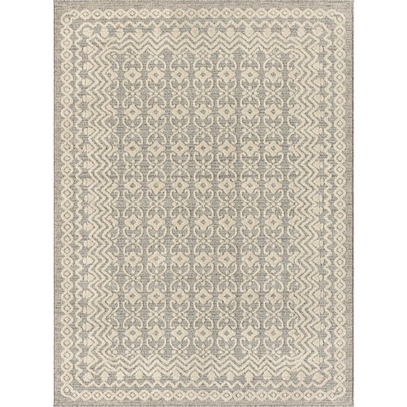 Luxe Weavers Moroccan Trellis Brown 4x6 Area Rug, Modern Floral Carpet