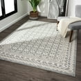 thumbnail image 1 of Luxe Weavers Moroccan Trellis Gray 8x10 Area Rug, Modern Floral Carpet, 1 of 9
