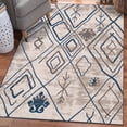 thumbnail image 1 of Luxe Weavers Moroccan Tribal Ivory 5x7 Area Rug, Non-Shedding Carpet, 1 of 7