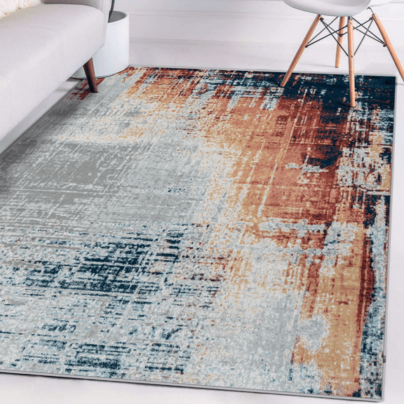 Luxe Weavers Multi 5x7 Modern Abstract Area Rug