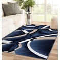 Free Shipping! Luxe Weavers Navy Modern Abstract Area Rug 6x9 Geometric