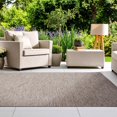 thumbnail image 1 of Luxe Weavers Non-Slip Washable Outdoor Beige 9x12 Area Rug, Modern Geometric Carpet, 1 of 9