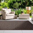 thumbnail image 1 of Luxe Weavers Non-Slip Washable Outdoor Brown 5x7 Area Rug, Modern Geometric Carpet, 1 of 9