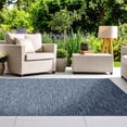 thumbnail image 1 of Luxe Weavers Non-Slip Washable Outdoor Navy Blue 9x12 Area Rug, Modern Geometric Carpet, 1 of 9