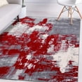 thumbnail image 1 of Luxe Weavers Nuvola 8722 Abstract Area Rug Red 9x12, 1 of 8
