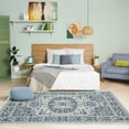 thumbnail image 1 of Luxe Weavers Olimpia Collection 5943 Blue 8x10 Oriental Floral Area Rug, 1 of 9