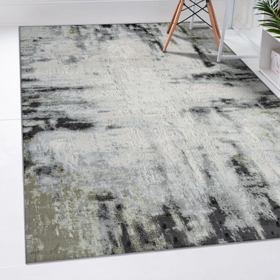Luxe Weavers Olimpia Collection 5956 Green 5x7 Modern Abstract Area Rug