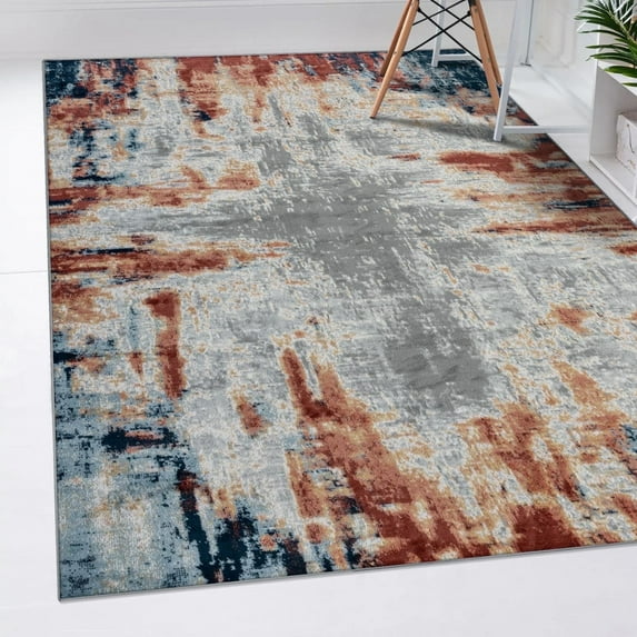 Luxe Weavers Olimpia Collection 5956 Multi 8x10 Modern Abstract Area Rug