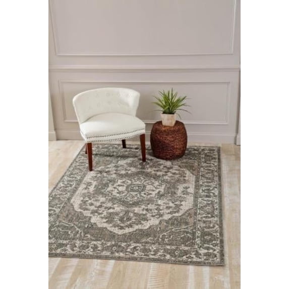 Luxe Weavers Oriental Beige 5'2x7'2 Area Rug Farmhouse Carpet